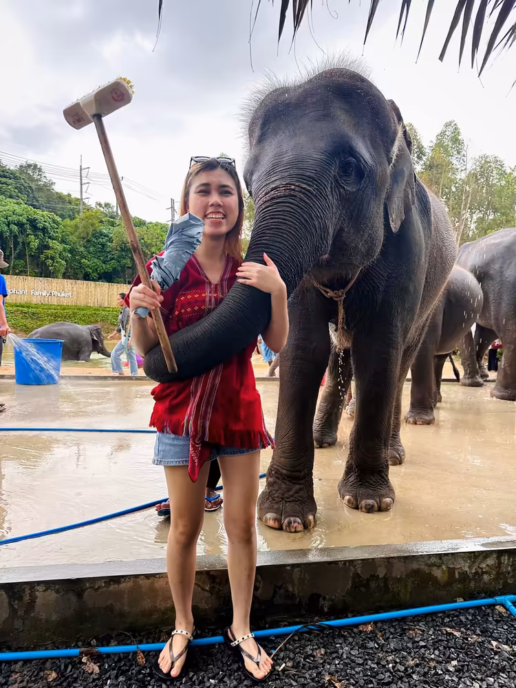 Elephant Feed & Shower at Kerchor Family - Image 3